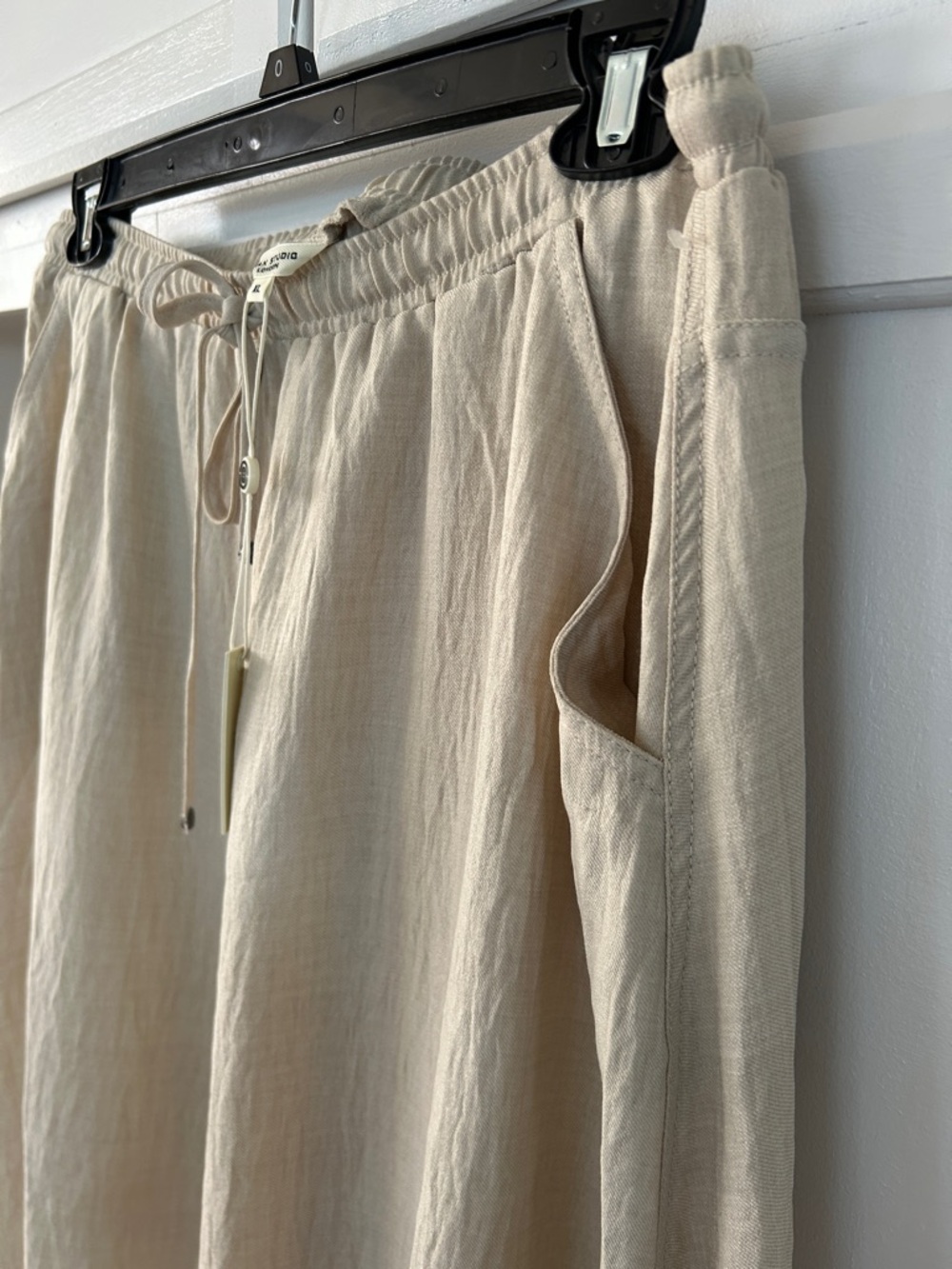 Max Studio Neutral Beige Drawstring Skirt - Picture 5 of 6